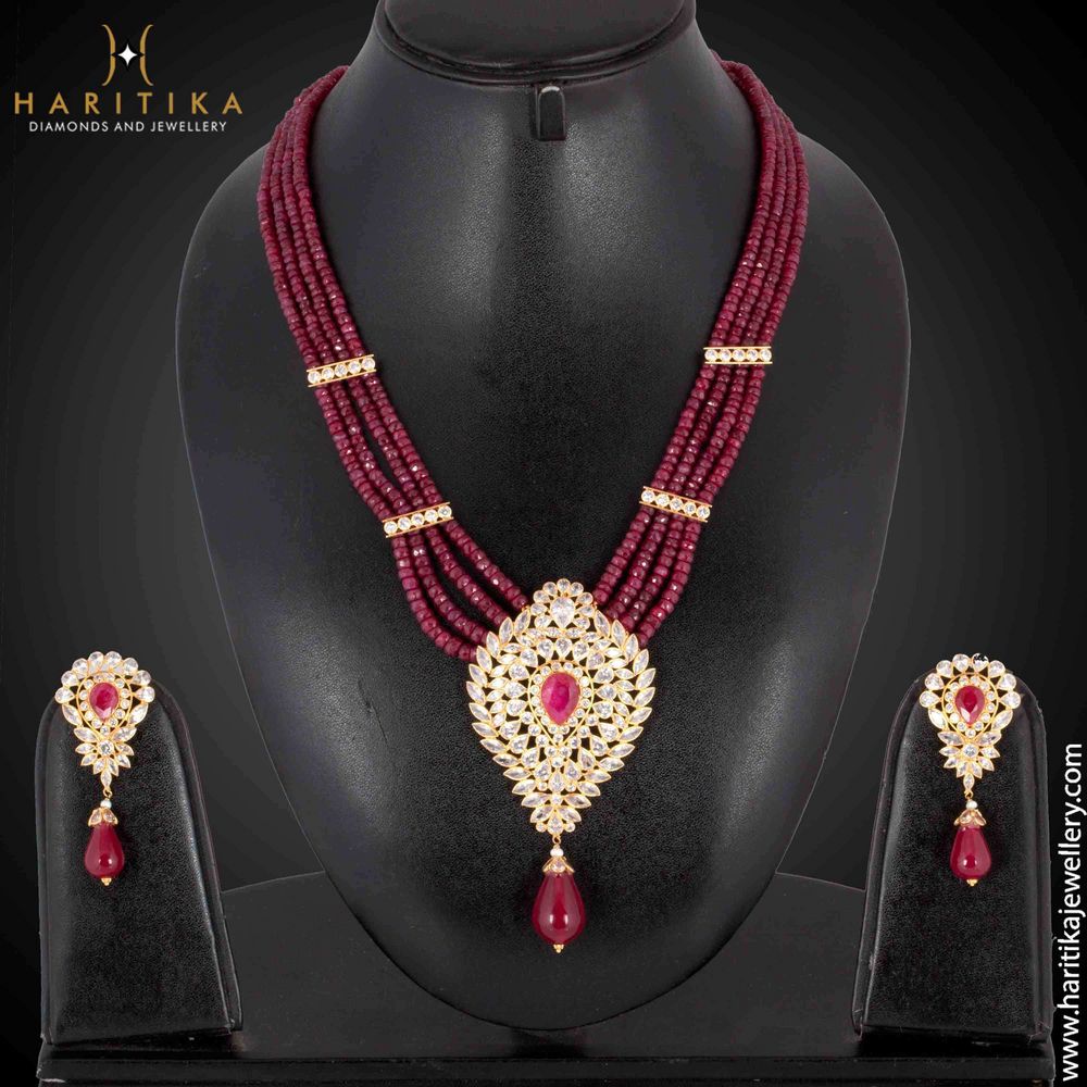 Photo From KUNDAN POLKI NECKLACE SET - By Haritika Diamonds and Jewellery