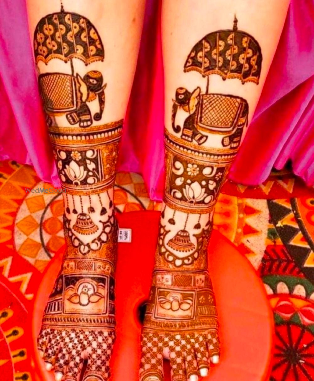 Photo From Lucknow Style Mehandi - By Jaipuri Mehndi Art