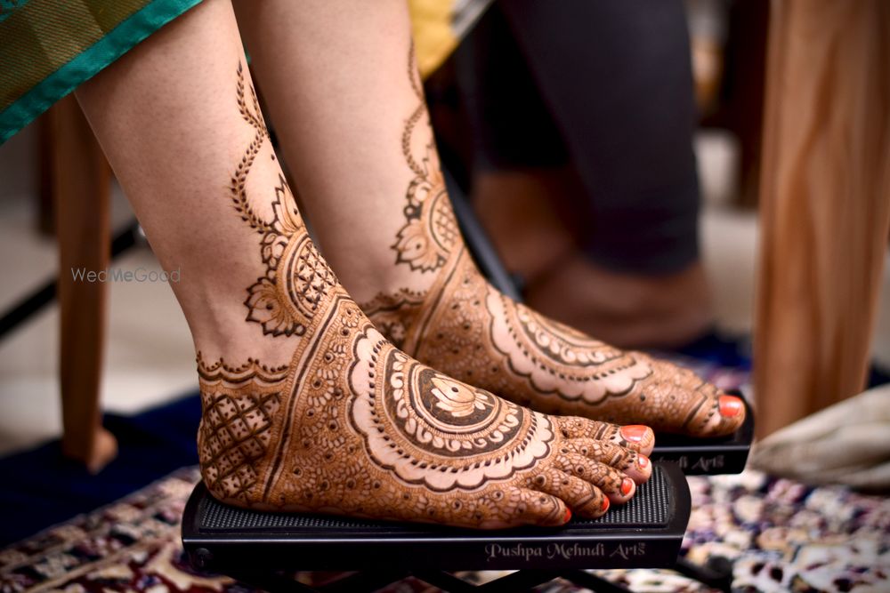 Photo From Akhila Hebbar's Bridal Mehndi - By Pushpa Mehndi Arts