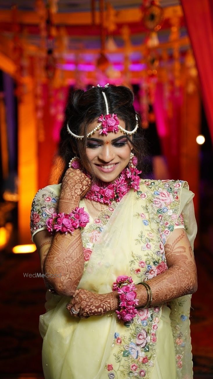 Photo From Haldi+Mehandi Bride Saloni - By Mansi Gupta Artistry