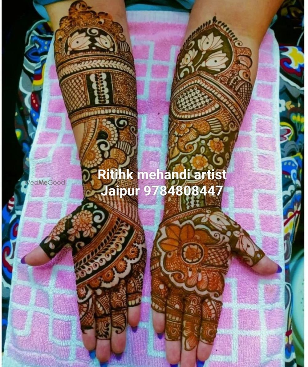 Photo From Bridal Mehandi Design - By Rithik Mehandi Artist Jaipur