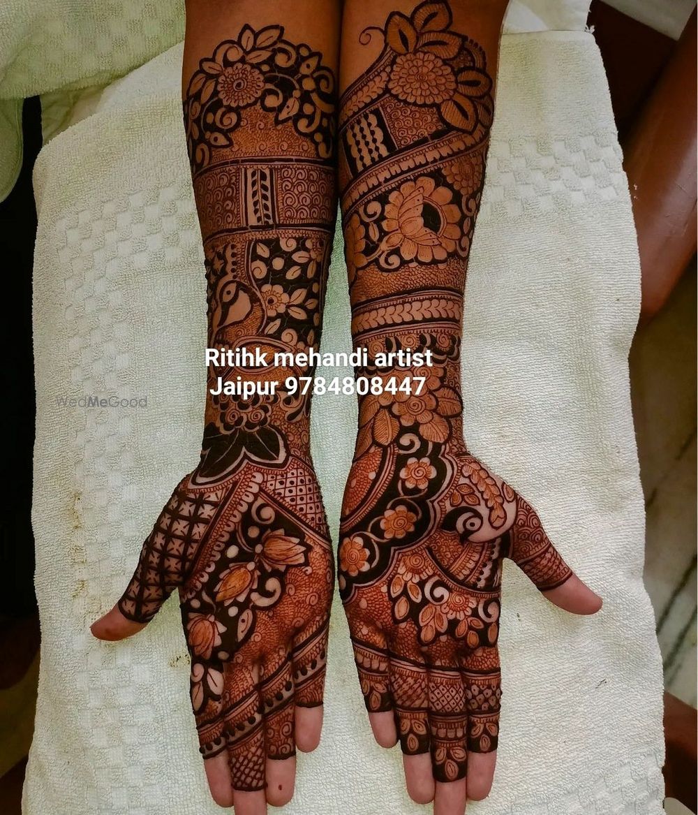 Photo From Bridal Mehandi Design - By Rithik Mehandi Artist Jaipur