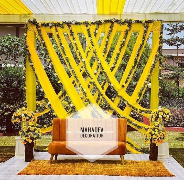 Photo From Haldi & mehndi decoration - By Mahadev Decoration