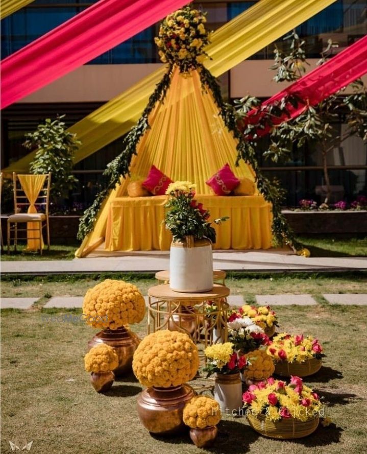 Photo From Haldi & mehndi decoration - By Mahadev Decoration