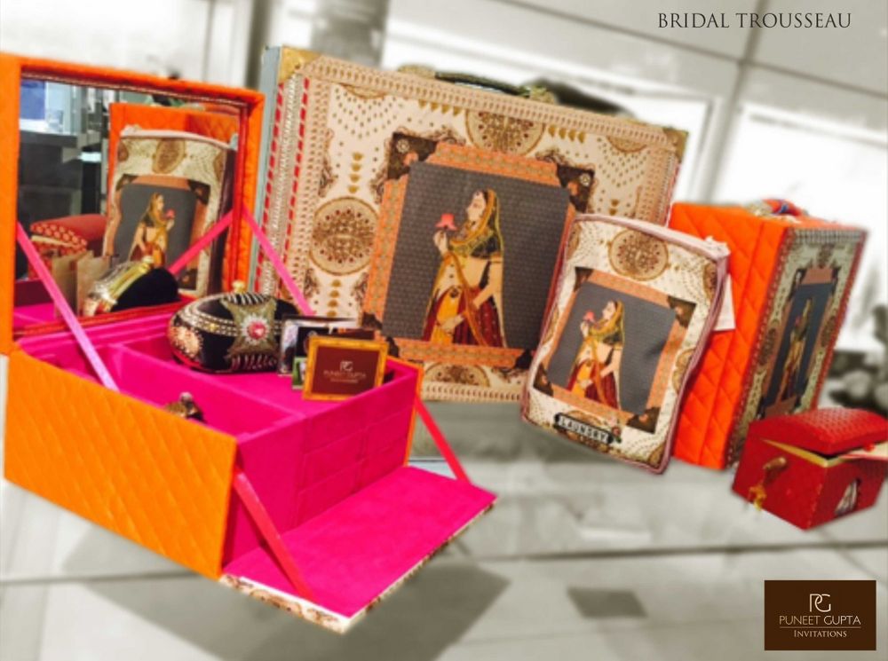 Photo From Bridal Trousseau Trunks - By Puneet Gupta Invitations