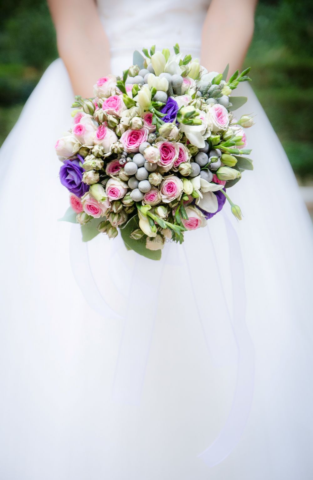 Photo of Christian wedding bridal bouquet
