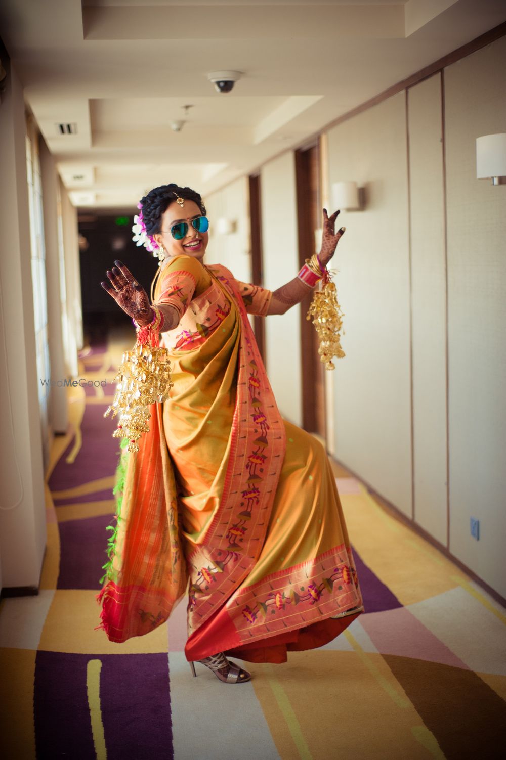 Photo of Dancing marathi bride shot