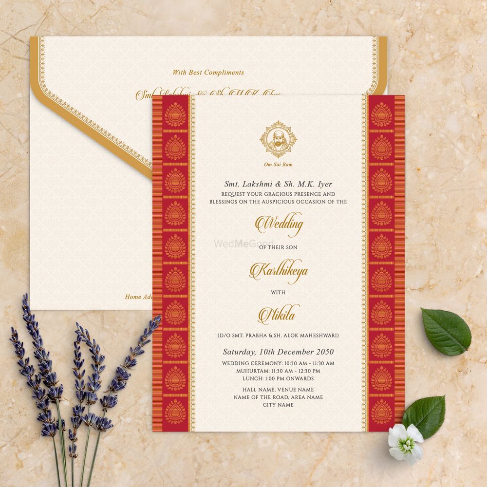 Photo From South Indian Wedding Invitations - By Rohan & Aparna Invitations