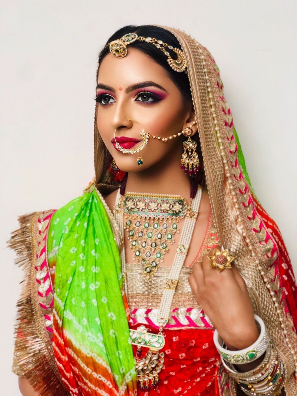 Photo From Rajasthani Bridal Look  - By Sapna Girish 