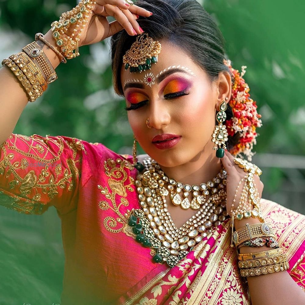 Photo From Haldi and Mehandi Makeup - By Jyoti Shaw Makeup Studio and Academy