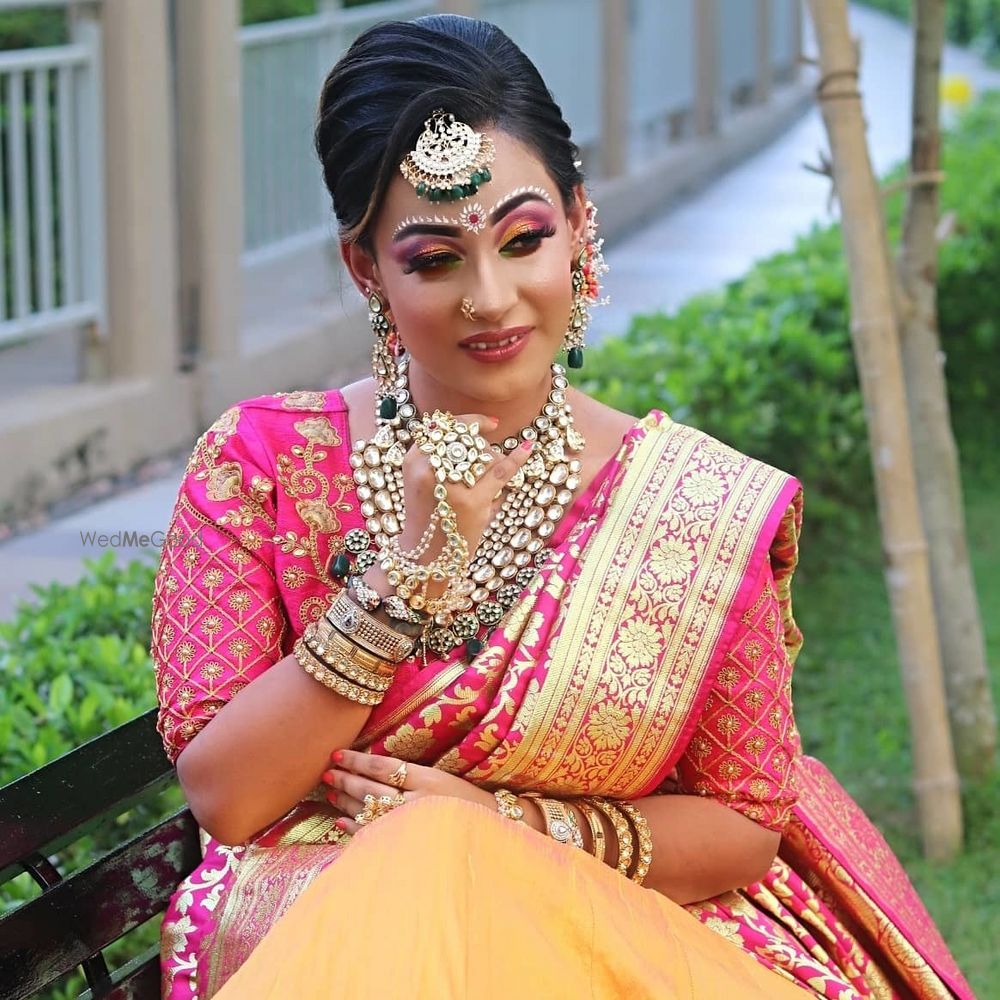 Photo From Haldi and Mehandi Makeup - By Jyoti Shaw Makeup Studio and Academy