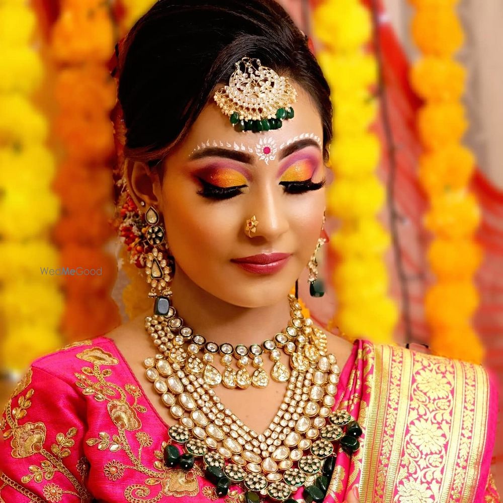 Photo From Haldi and Mehandi Makeup - By Jyoti Shaw Makeup Studio and Academy