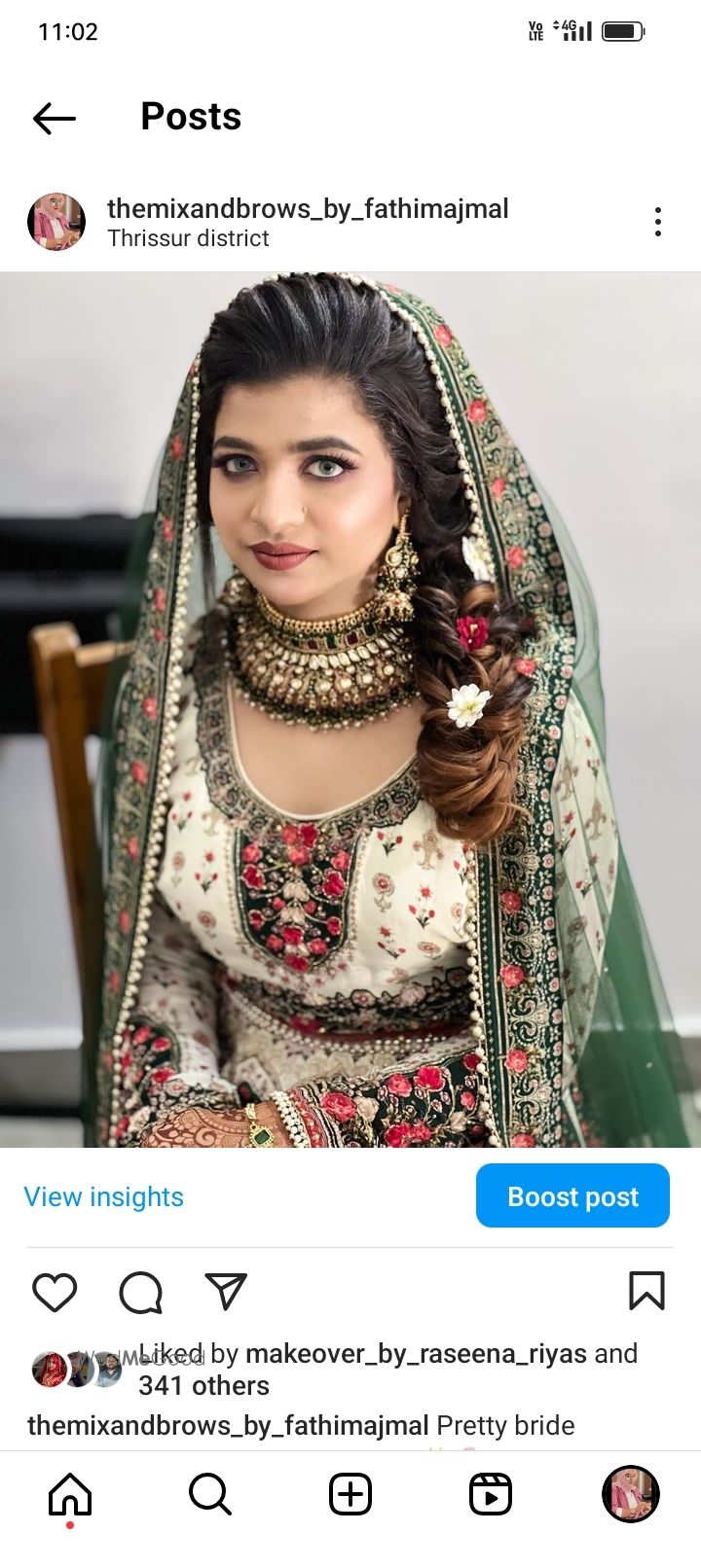 Photo From Bridal Makeover Pics - By The Mix and Brows by Fathima Jmal