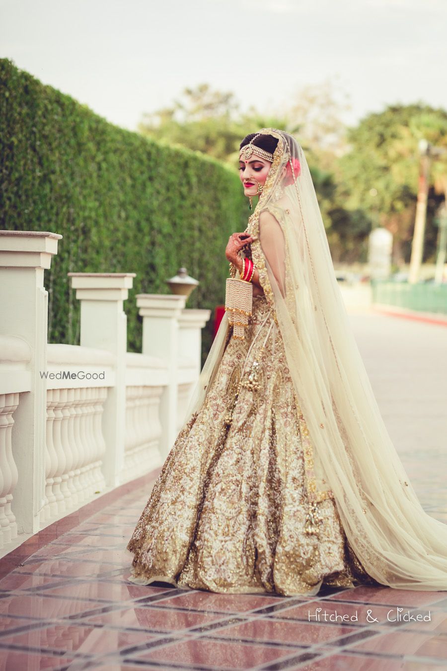 Gold Bridal Lehenga Photo