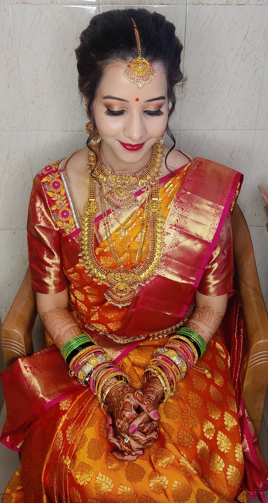 Photo From Traditional Muhurtam Makeup Look - By Glitz by Vaibhavi