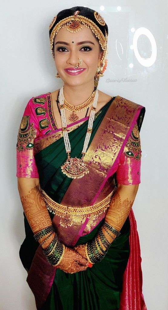 Photo From Traditional Muhurtam Makeup Look - By Glitz by Vaibhavi
