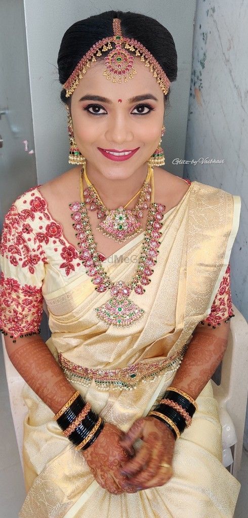 Photo From Traditional Muhurtam Makeup Look-2 - By Glitz by Vaibhavi