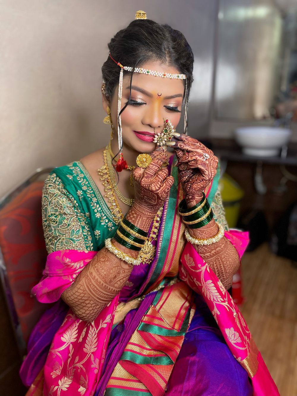 Photo From Priyanka engagement +Vidhi look - By Makeovers by Deepali Nawale