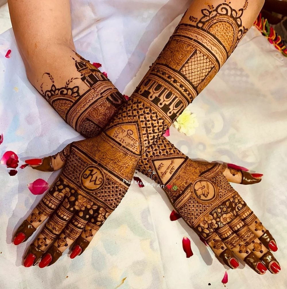 Photo From Semi Bridal Henna - By Puja Mehendi Art