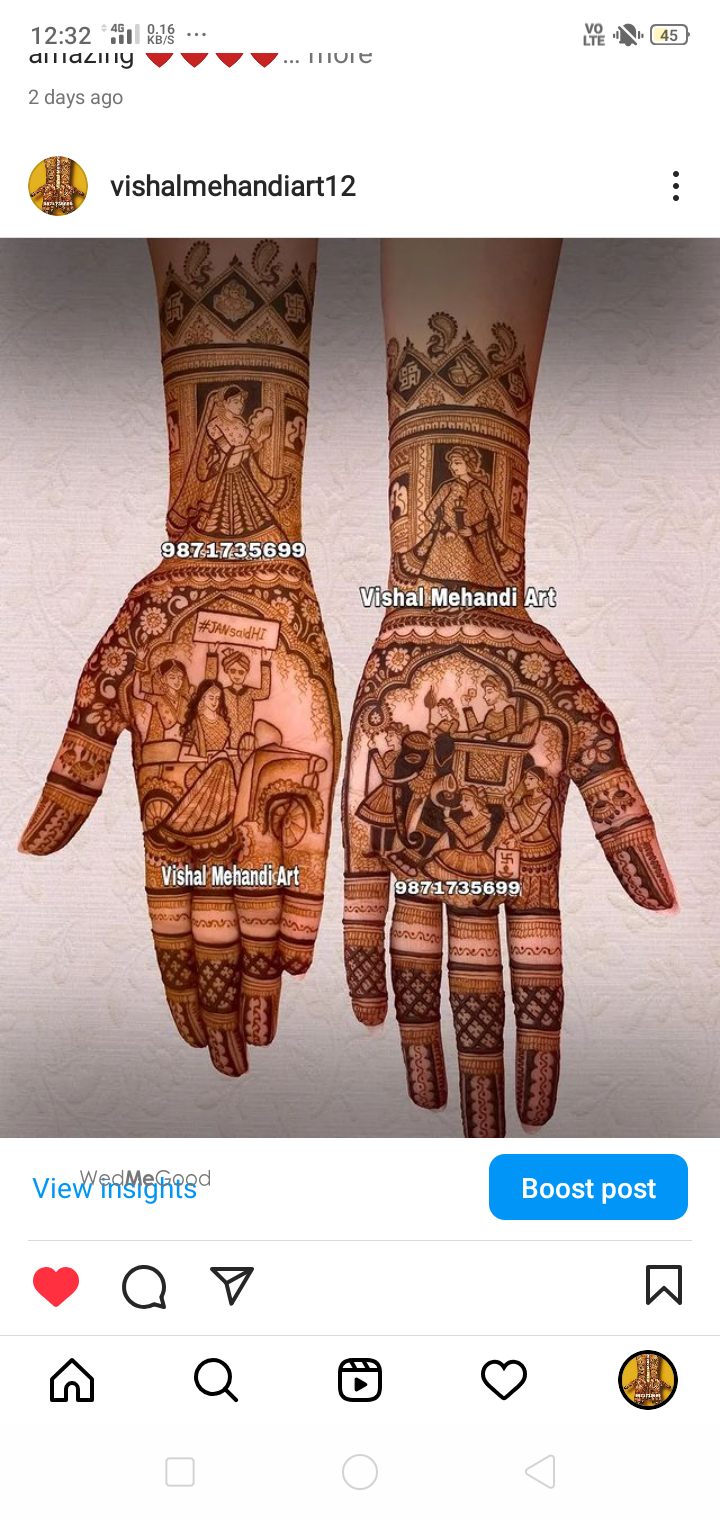 Photo From bride mehandi designs - By Vishal Mehandi Art