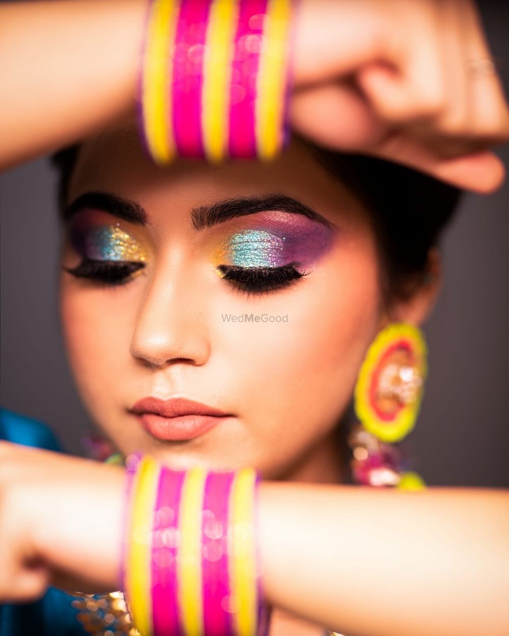Photo From Colourful Mehndi look - By Makeup Stories by Rradhica