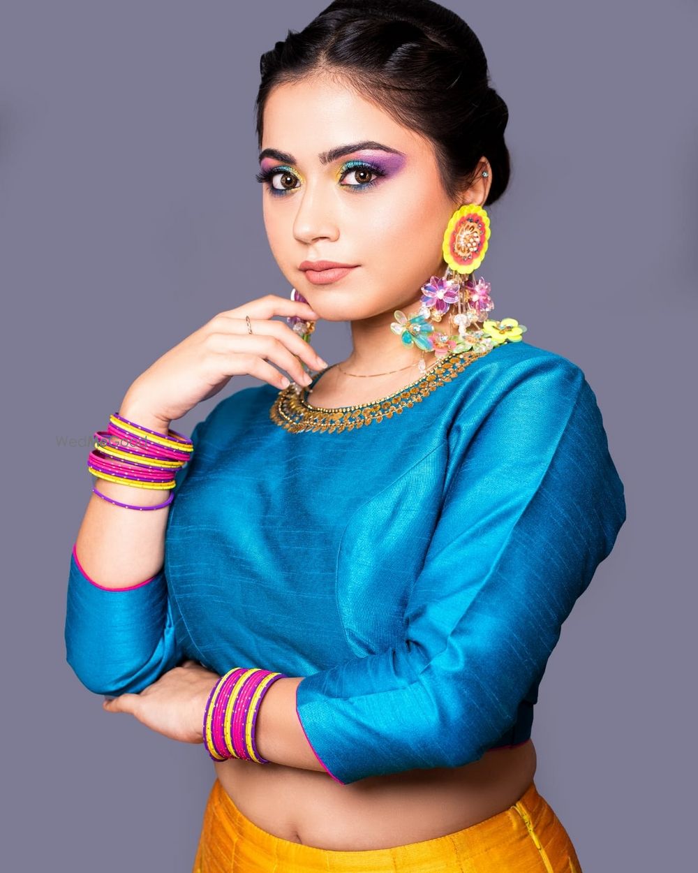 Photo From Colourful Mehndi look - By Makeup Stories by Rradhica