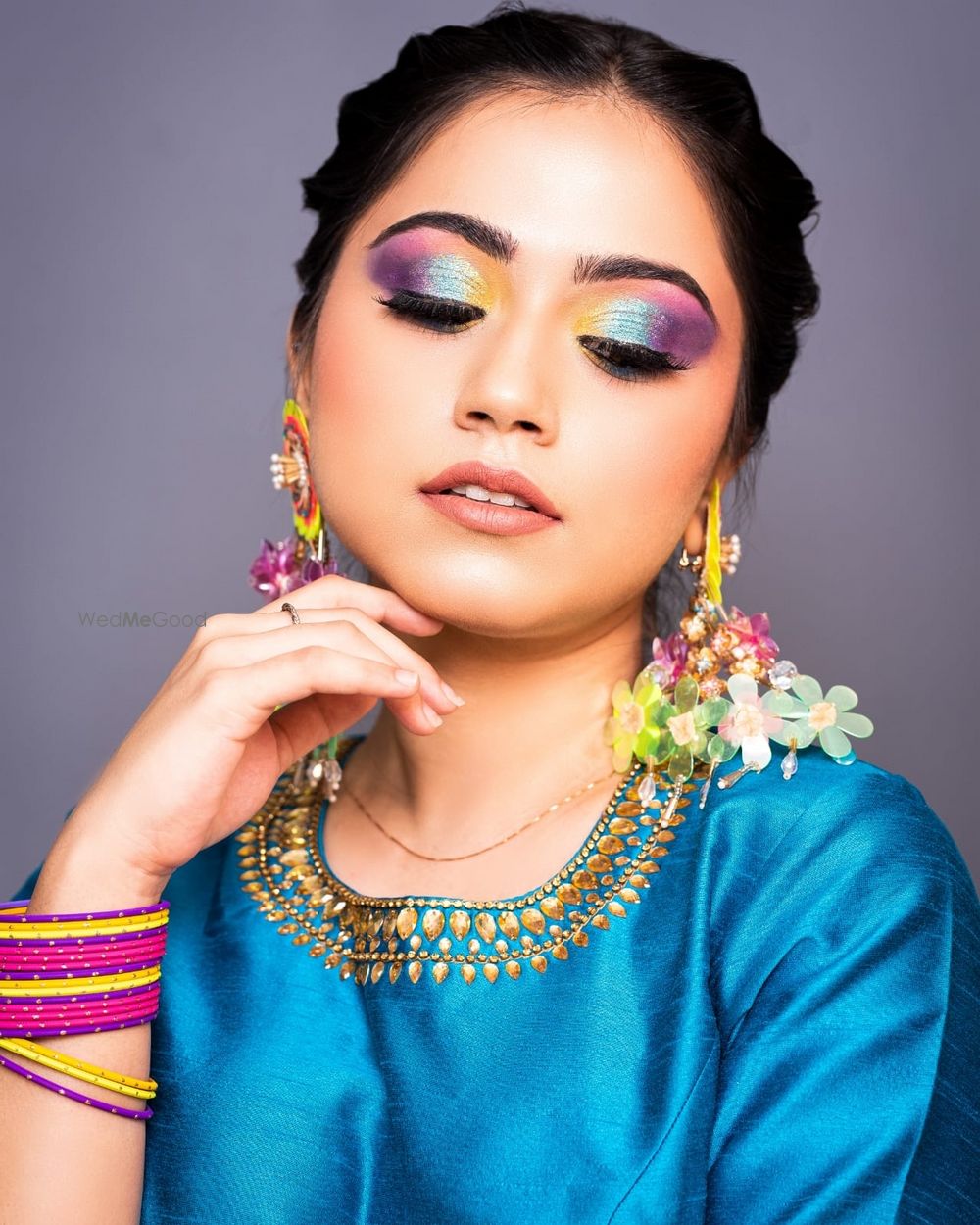 Photo From Colourful Mehndi look - By Makeup Stories by Rradhica