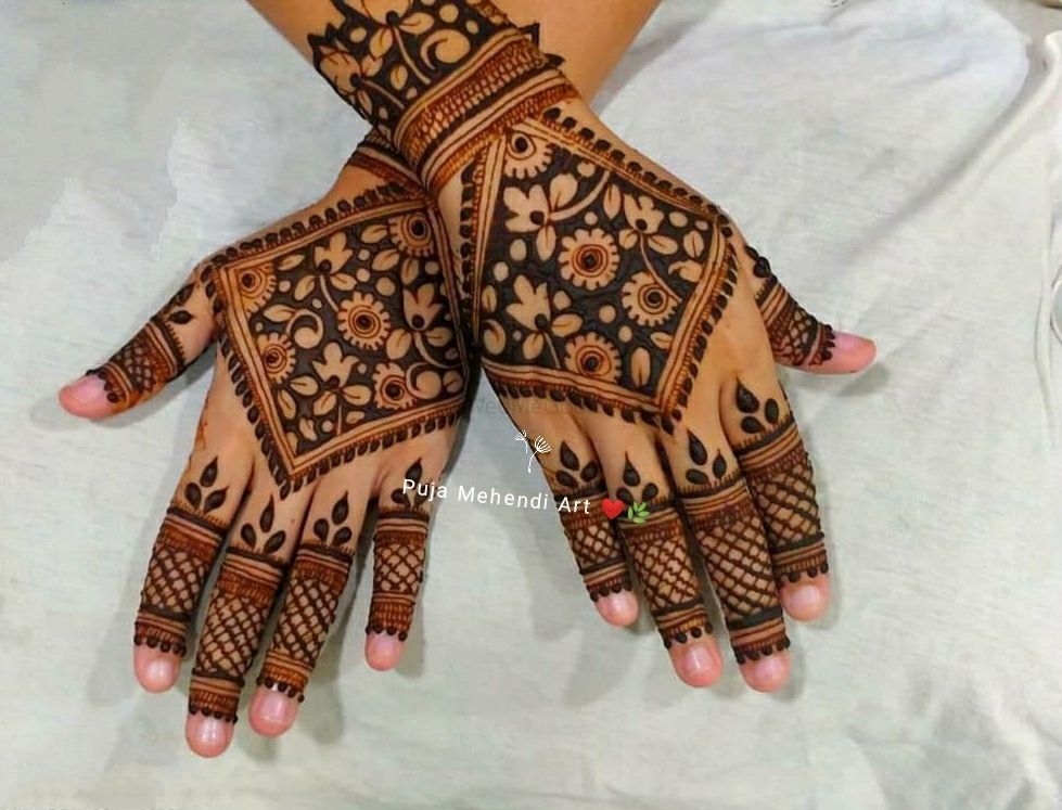 Photo From Back hand design - By Puja Mehendi Art