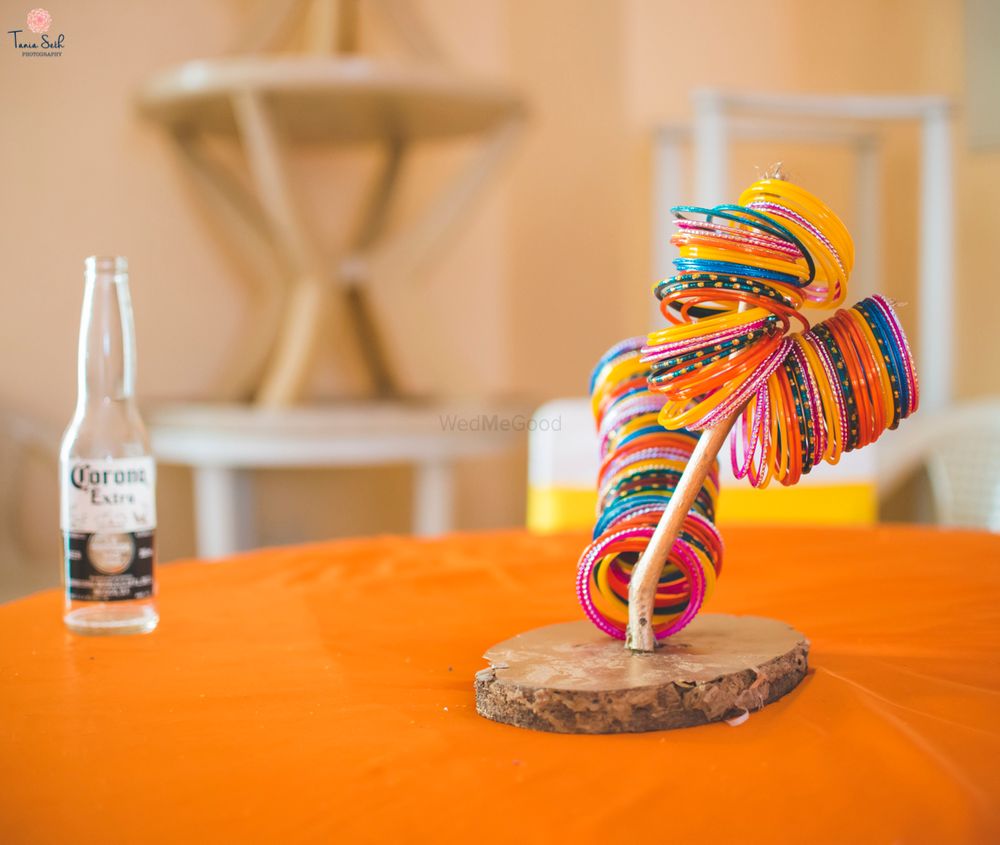 Photo of Bangles on stand table centerpiece