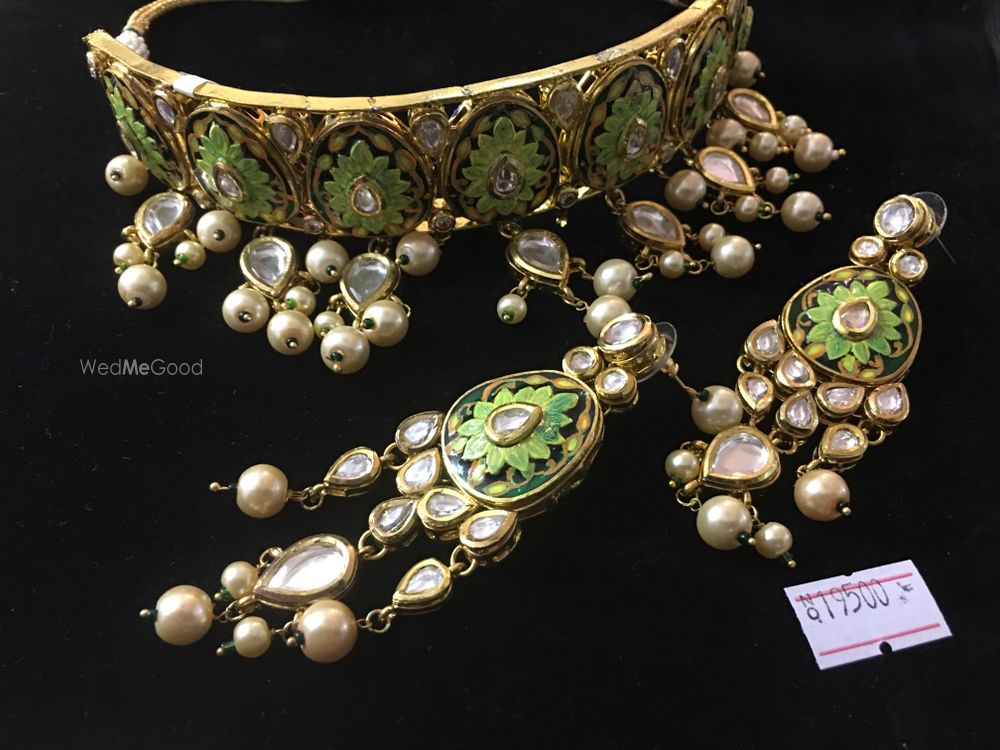 Photo From Mrt Meena kundan choker set - By G J International 