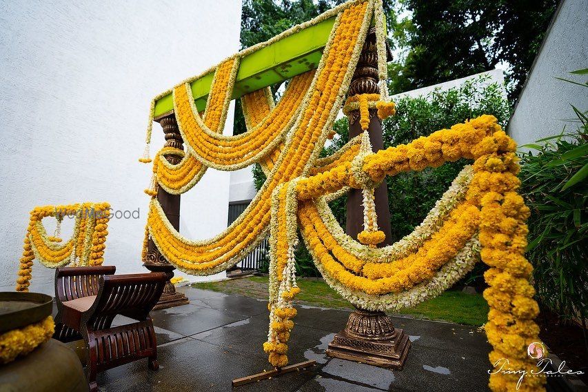 Photo From Pellikuthuru, Pellikoduku & Haldi Backdrops - By Tie D Knot Theory Events-Decor