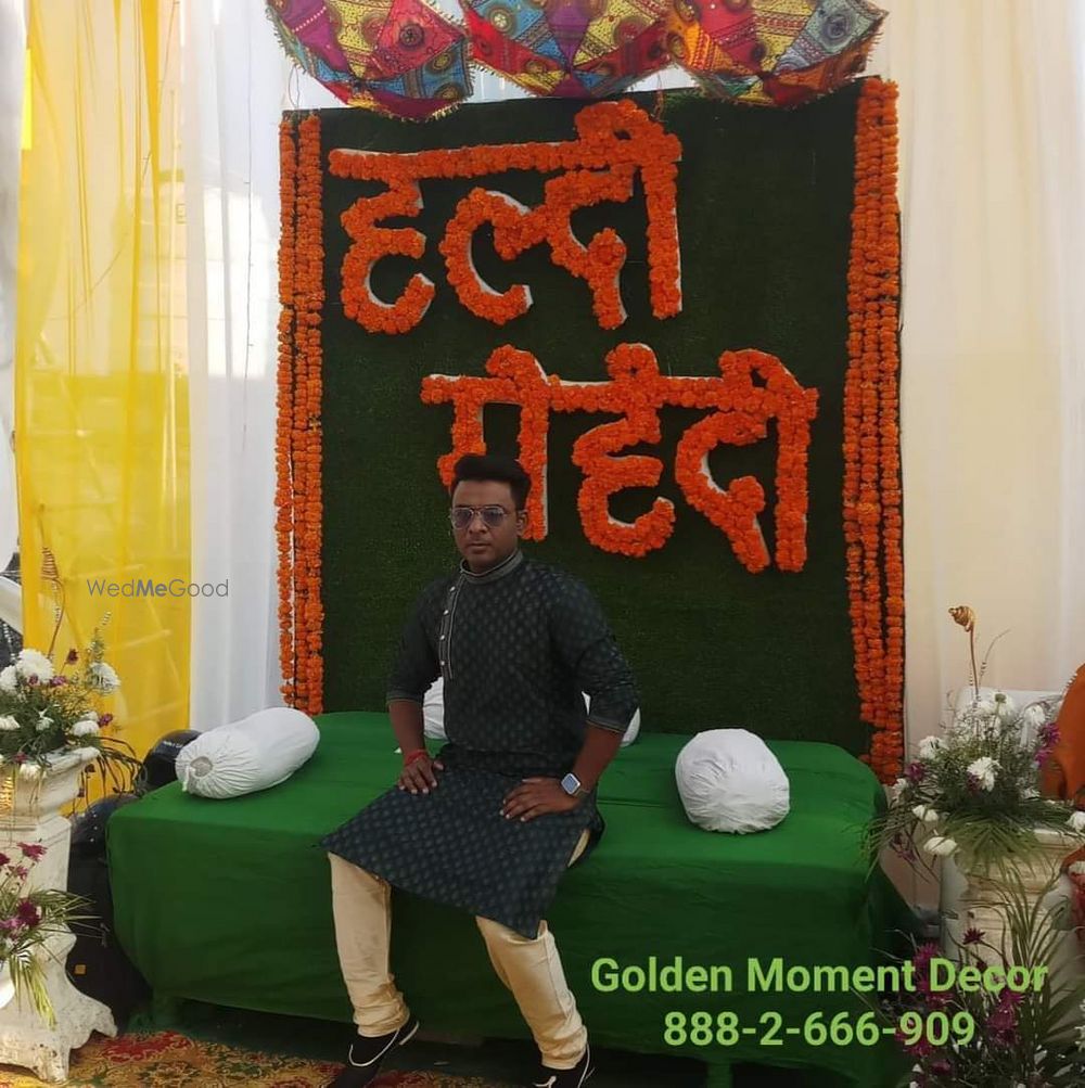 Photo From haldi mehndi function decor at roof - By Golden Moment Decor