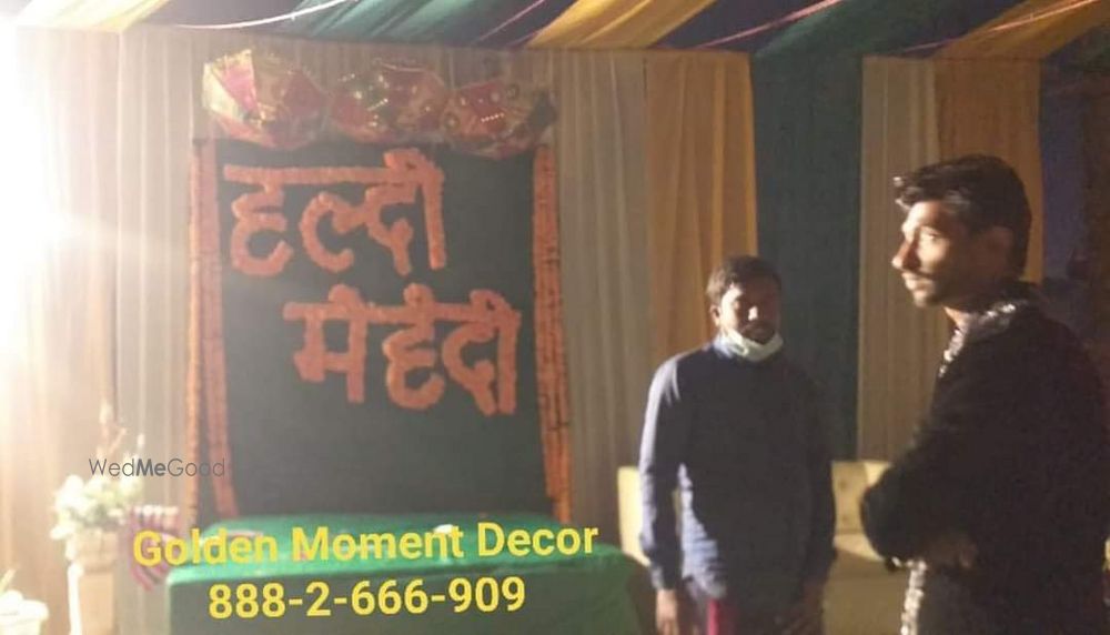 Photo From haldi mehndi function decor at roof - By Golden Moment Decor