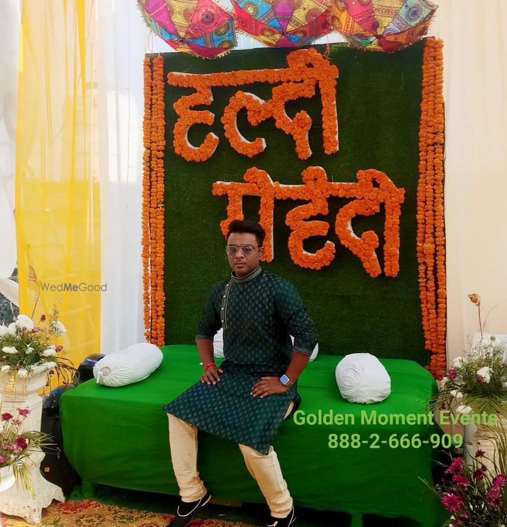 Photo From haldi mehndi function decor at roof - By Golden Moment Decor