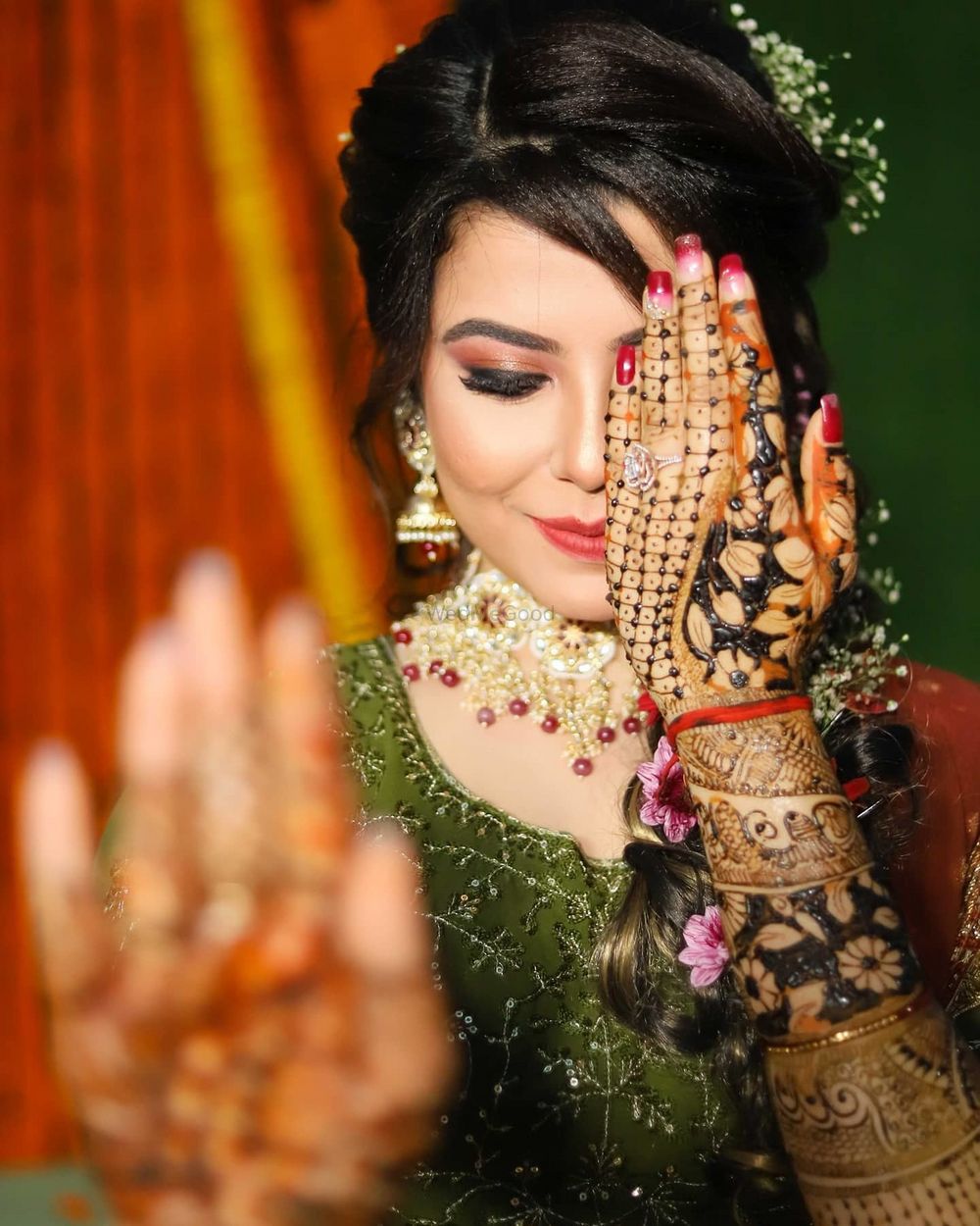 Photo From Parinita's Mehandi Makeup - By Jyotsna Arora Makeovers