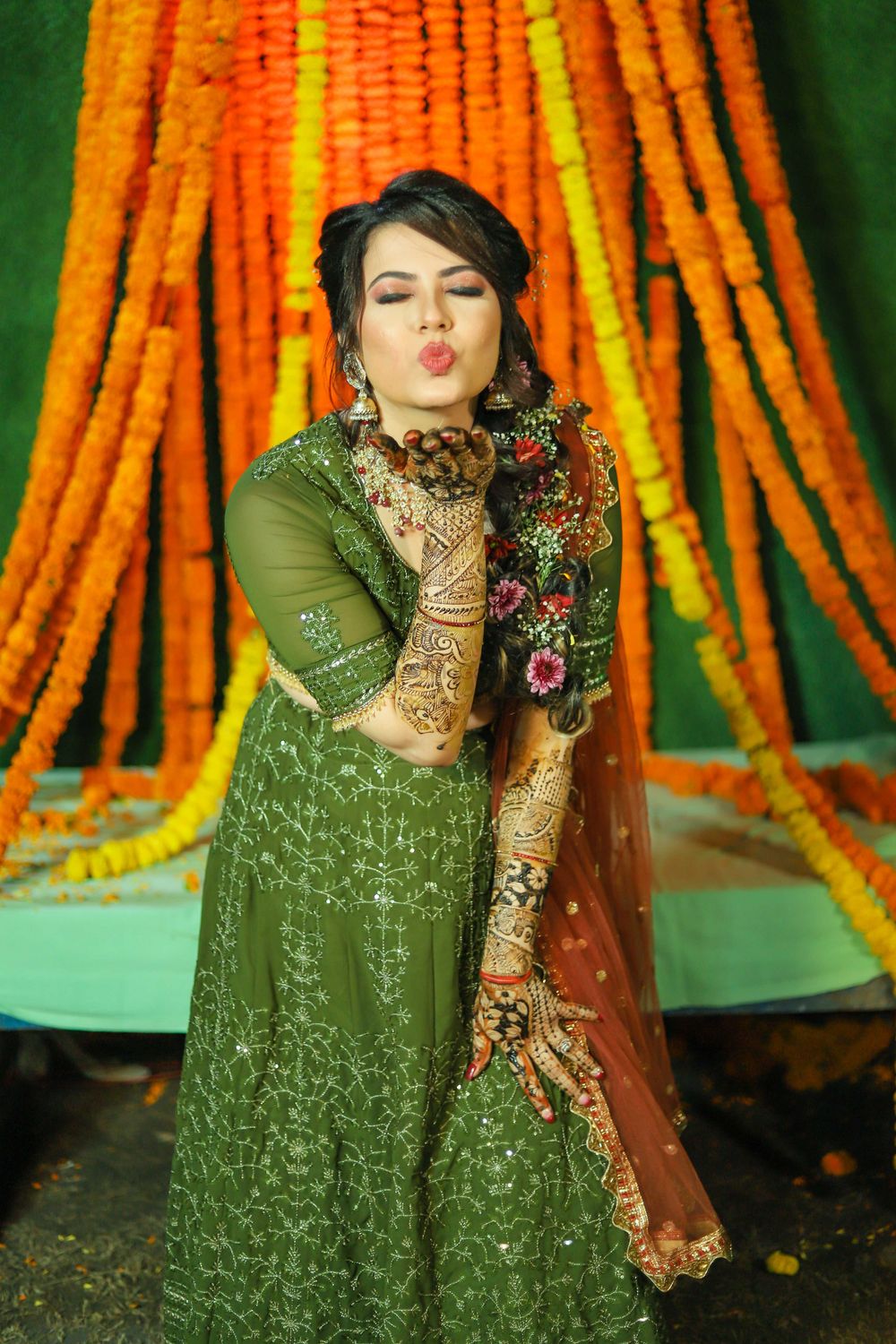 Photo From Parinita's Mehandi Makeup - By Jyotsna Arora Makeovers