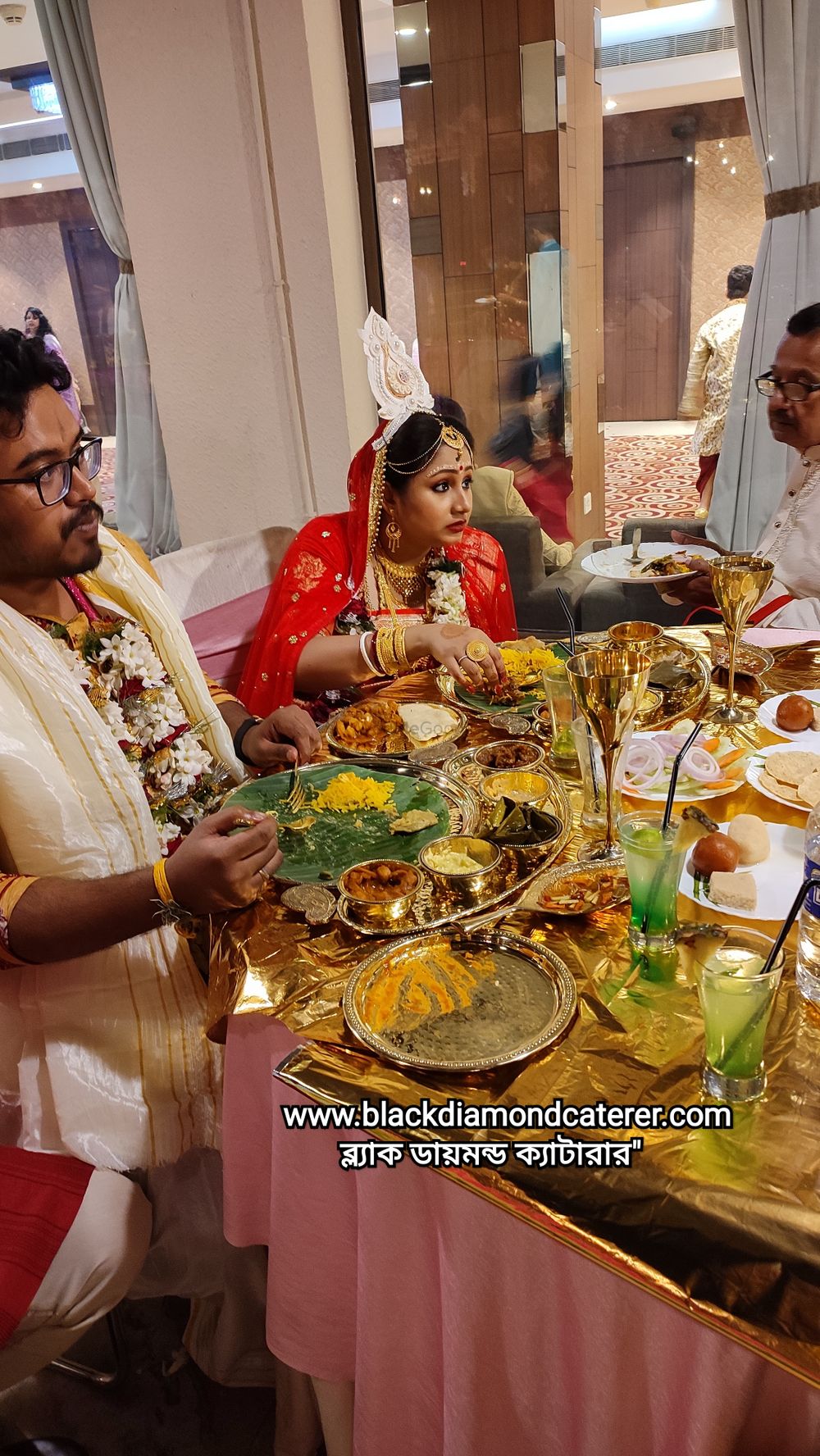 Photo From Special Dinner arranged with golden plate Bride & Groom - Luxury Bengali Wedding-"ব্ল্যাক ডায়মন্ড ক্যাটারার" - By Black Diamond Caterer