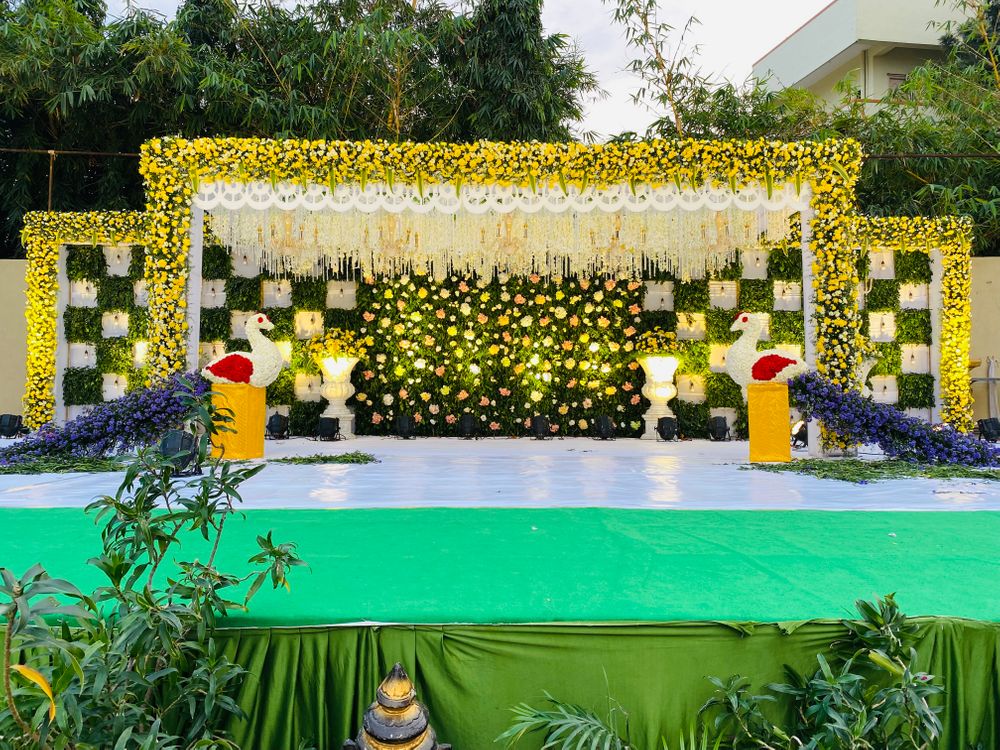 Photo From Reception decors - By Sai Prasanna Anjaneya Flower Decoration
