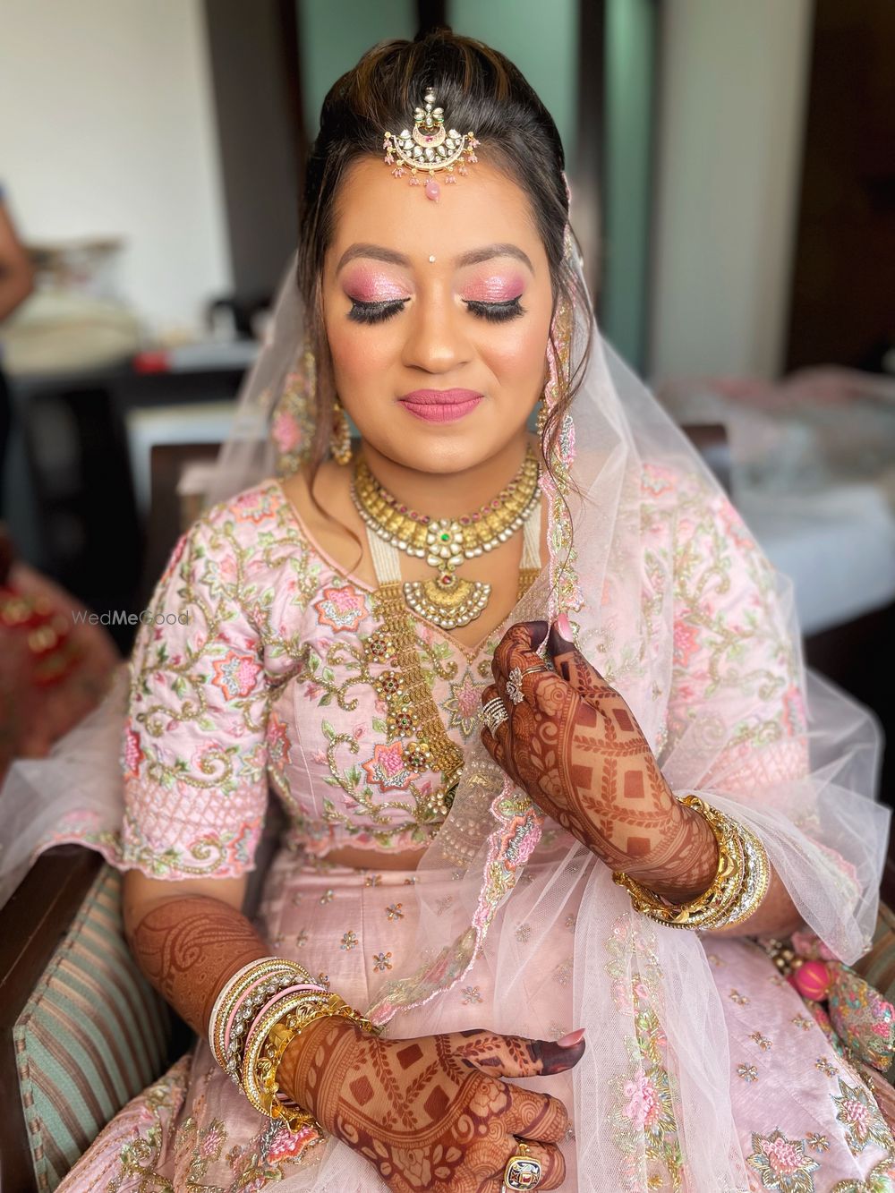 Photo From Dhwani wedding look - By Sneha SK Makeovers