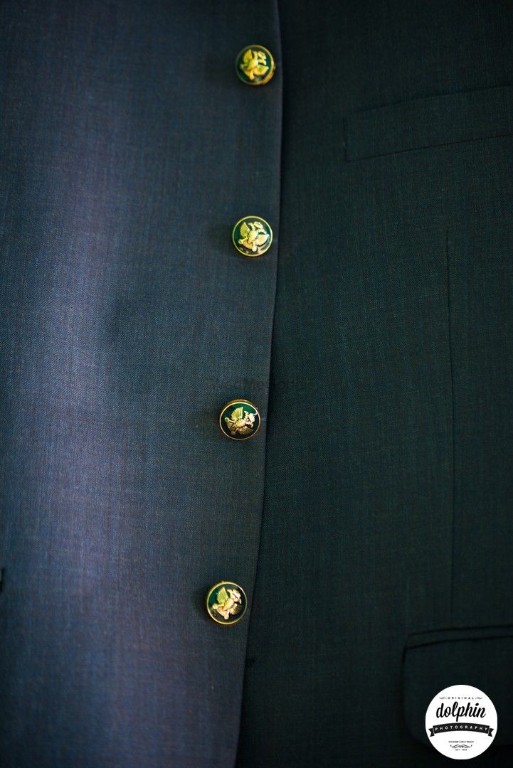 Photo of Special buttons for groomwear