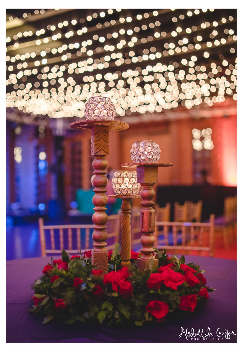 Photo of Centrepiece idea for moroccan theme decor using candlesticks