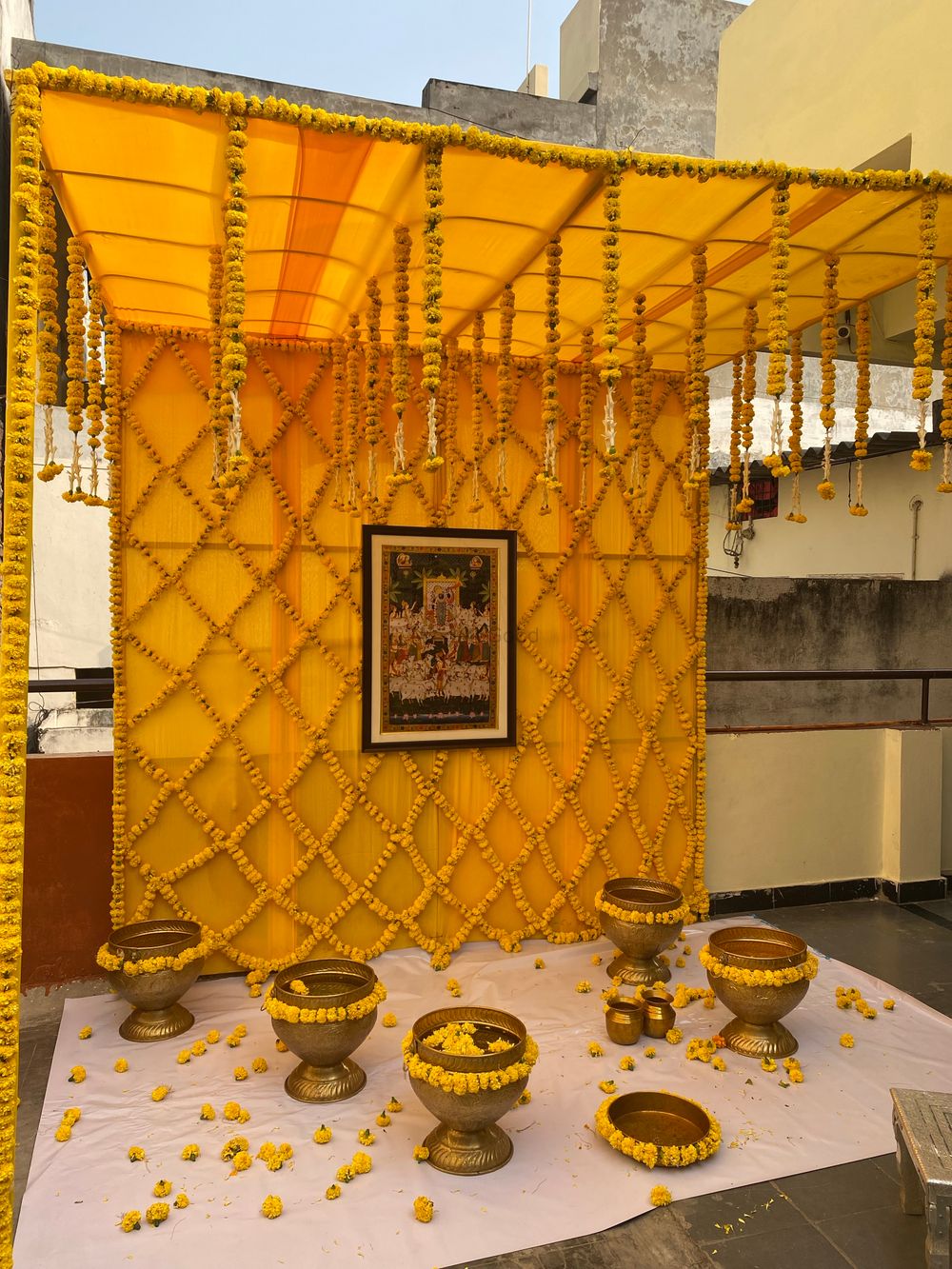 Photo From Akhil’s Mangalsnanam decor  - By Lavik Planners