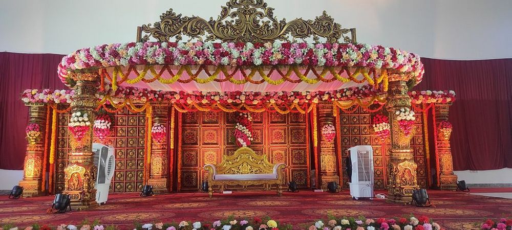 Photo From Mantapa-Mandap  Setting1 - By Shine Events - Wedding Stage Decorators