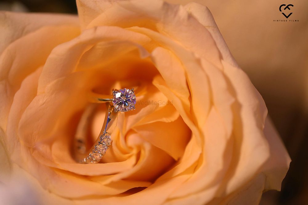 Photo of Engagement ring photography ideas in peach flower