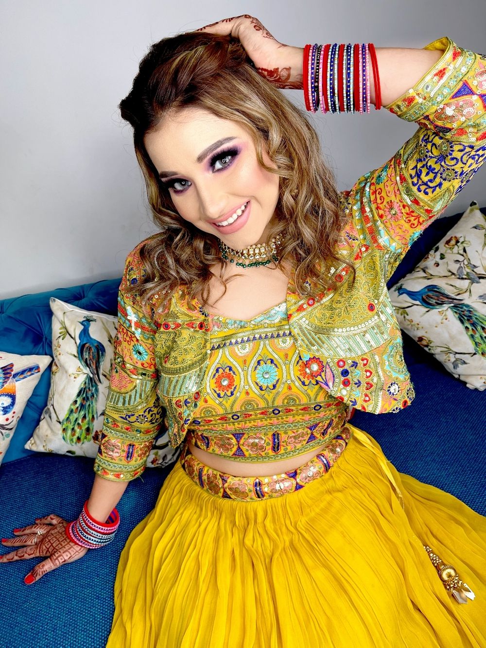 Photo From Haldi and Mehndi Looks - By Vandana Piwhal Makeovers