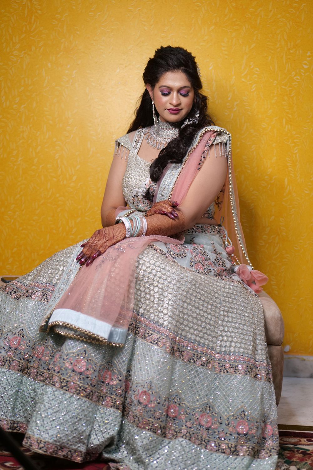 Photo From Bride Kalyani Sangeet Look - By Bridal Reflection