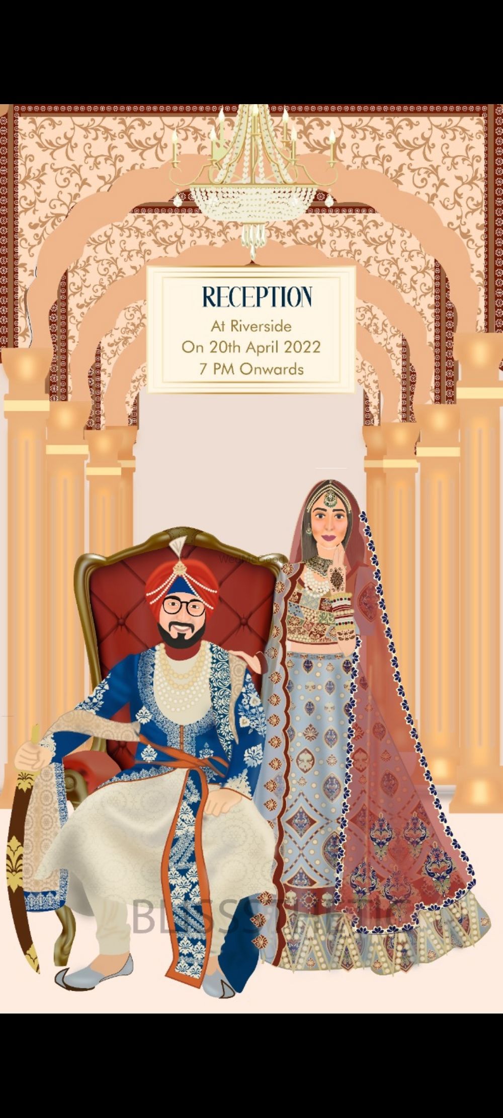 Photo From Punjabi Wedding Invite - By Blisssthetic Arts