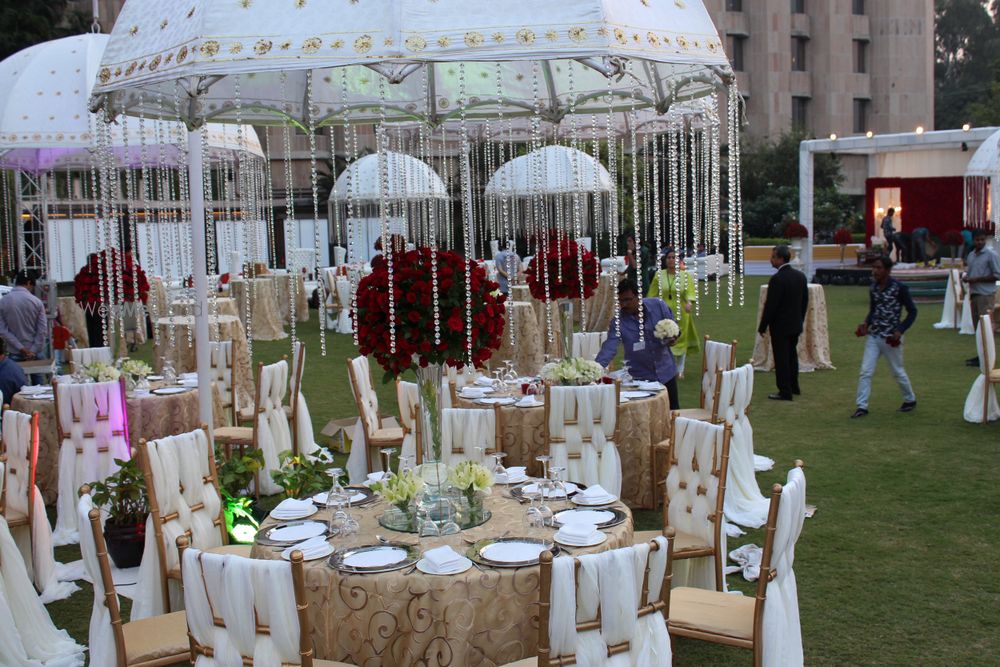 Photo From White Umbrella Theme with Red Roses - By Jubilation Weddings 