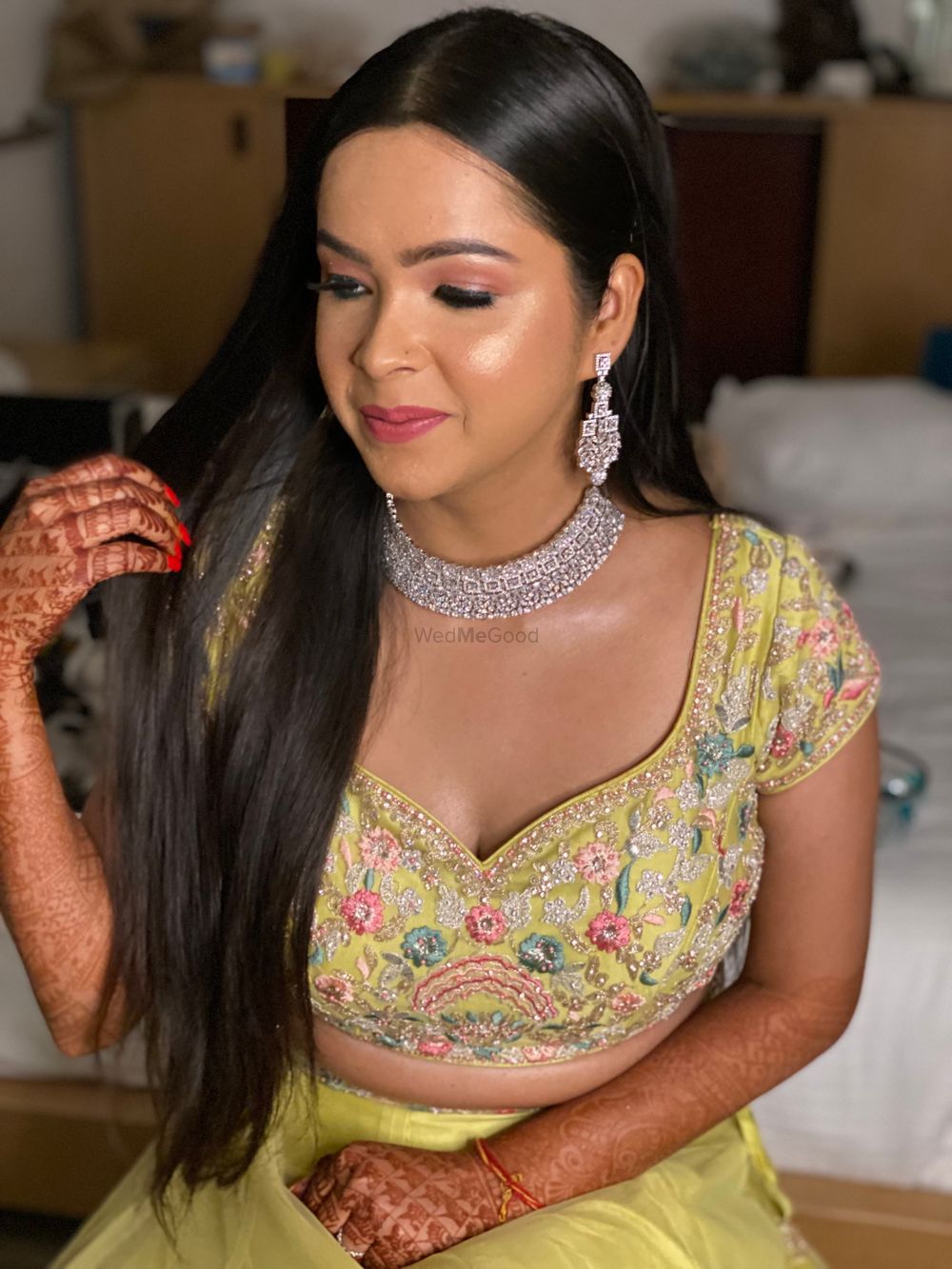 Photo From Shreya’s glam sangeet look - By Soumya Verma Makeup