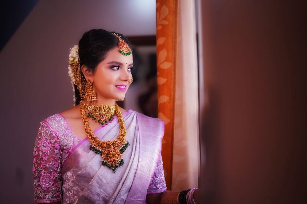 Photo From Amulya's wedding look - By Glamup by Manjula